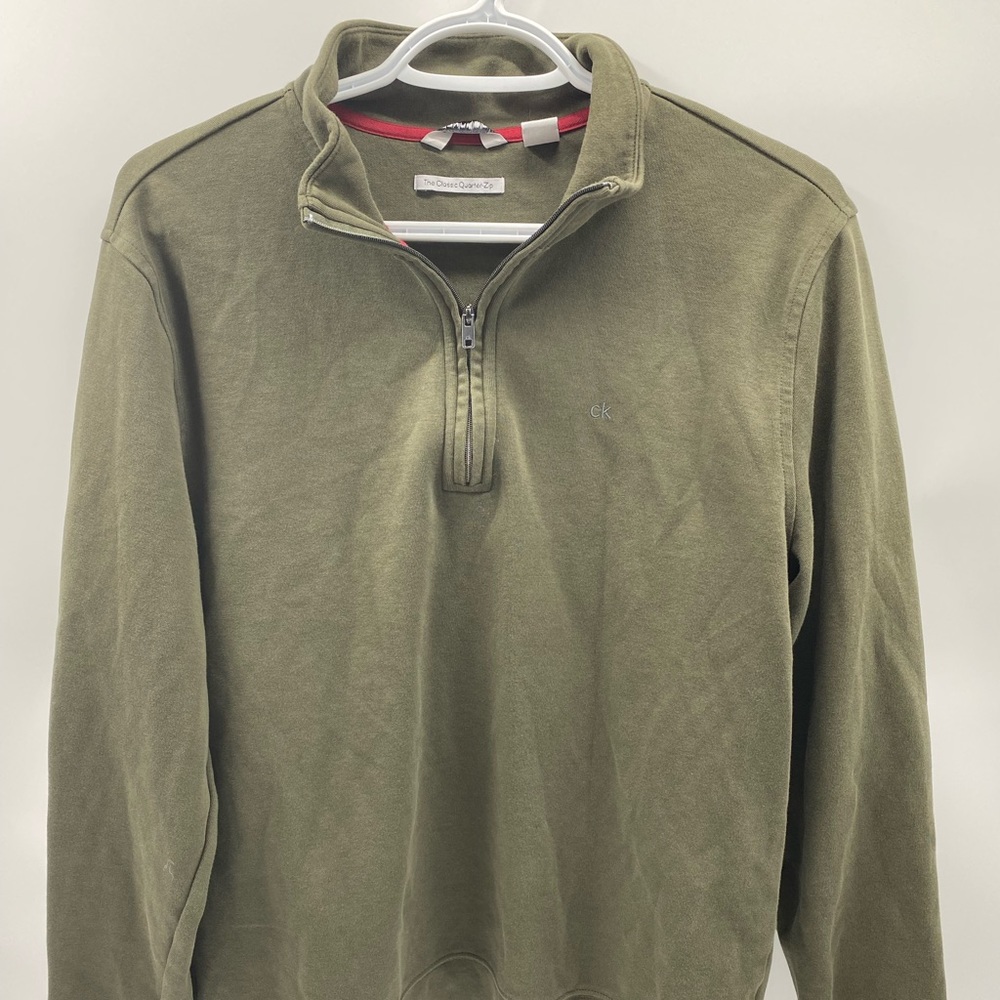 CALVIN KLEIN CLASSIC QUARTER ZIP Tshirt Medium Men